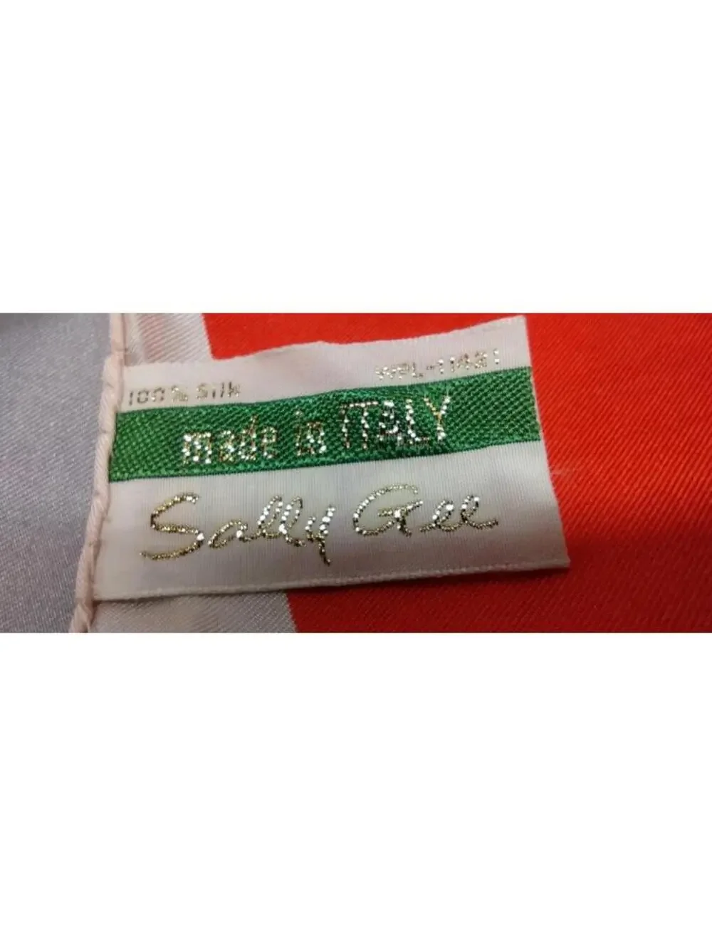 Vintage Mid Century Italy 50s Scarf Di TrEVi Scarf SALLY GEE 1960s Atomic MCM